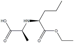 N-[1-(S)-ethoxycarbonyl-butyl]-L-alanine 구조식 이미지