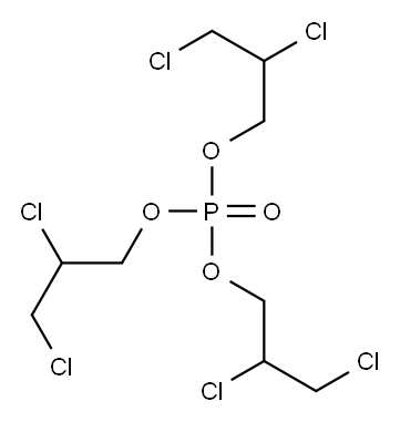 Tri(2,3-dichloropropyl)phosphate 구조식 이미지