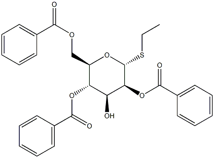 Ethyl2,4,6-tri-O-benzoyl-a-D-thiomannopyranoside 구조식 이미지