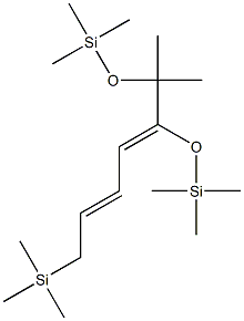 2-Methyl-3,5-heptadiene, 7-trimethylsilyl-2,3-bis(trimethylsilyloxy)- 구조식 이미지