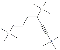 3,5-Hexadien-1-yne, 1,3,6-tris(trimethylsilyl)-, (E,E)- Structure