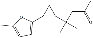 4-Methyl-4-[2-(5-methyl-furan-2-yl)-cyclopropyl]-pentan-2-one Structure