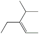 cis-3-Ethyl-4-methyl-2-pentene. Structure