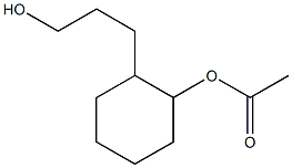 Cyclohexanepropanol, 2-acetoxy- Structure