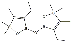 Ether, bis(E-ethyl-2,5-dihydro-2,2,3-trimethyl-1,2,5-oxasilaborol-5-yl ) 구조식 이미지