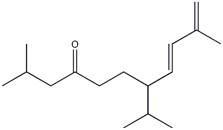 7-isopropyl-2,10-dimethyl-8,10-undecadien-4-one 구조식 이미지