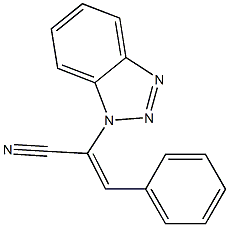 2-(1H-benzotriazol-1-yl)-3-phenylacrylonitrile 구조식 이미지