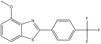 4-methoxy-2-(4-trifluoromethylphenyl)benzothiazole Structure