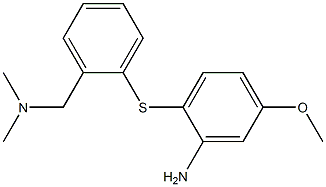 2-(2-dimethylaminomethylphenylsulfanyl)-5-methoxyphenylamine Structure