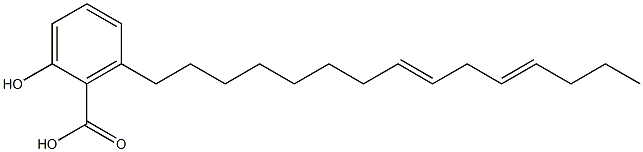 6-(8,11-pentadecadienyl)salicylic acid 구조식 이미지