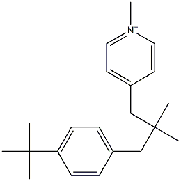 N-methyl-4-(2-methyl-2-(4-tert-butylbenzyl)propyl)pyridinium Structure