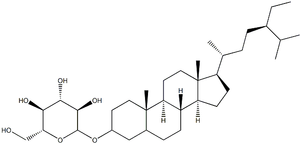 stigmastanol glucoside Structure