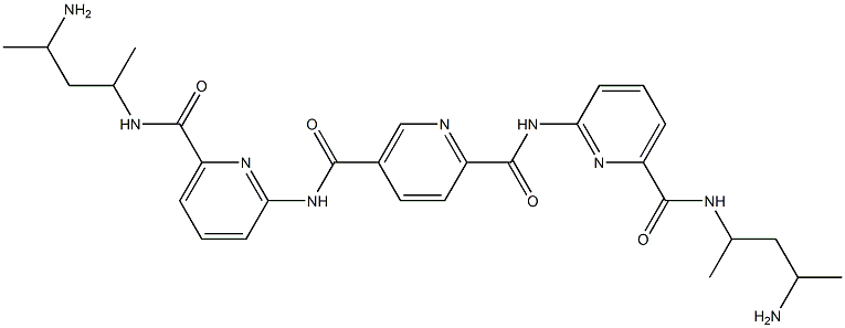 N,N'-bis(6-(N-3-dimethylaminopropyl)carbamoylpyridin-2-yl)pyridine-2,5-dicarboxamide Structure