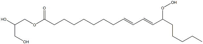 1-(13-hydroperoxy-9,11-octadecadienoyl)glycerol Structure