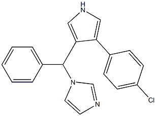 3-(4-chlorophenyl)-4-(alpha-(1H-imidazol-1-yl)phenylmethyl)pyrrole Structure