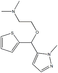 5-(alpha-(2-(dimethylamino)ethoxy)-2-thienylmethyl)-1-methyl-1H-pyrazole 구조식 이미지