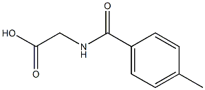 4-methylbenzoylglycine Structure