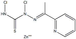 dichloro(methyl 2-pyridyl ketone thiosemicarbazone)zinc(II) Structure