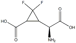 2-(2-carboxy-3,3-difluorocyclopropyl)glycine Structure