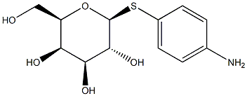 4-Aminophenyl-1-thio-b-D-galactopyranoside Structure