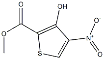Methyl 3-hydroxy-4- nitrothiophene -2-carboxylate 구조식 이미지