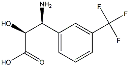 (2S,3S)-3-Amino-2-hydroxy-3-(3-trifluoromethyl-phenyl)-propanoic acid 구조식 이미지