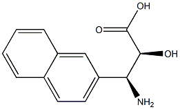 (2S,3S)-3-Amino-2-hydroxy-3-naphthalen-2-yl-propanoic acid 구조식 이미지