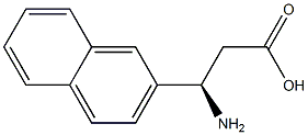 (R)-3-Amino-3-(2-naphthyl)-propanoic acid 구조식 이미지