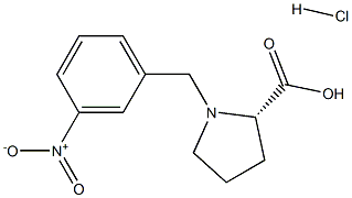 (R)-alpha-(3-nitro-benzyl)-proline hydrochloride 구조식 이미지