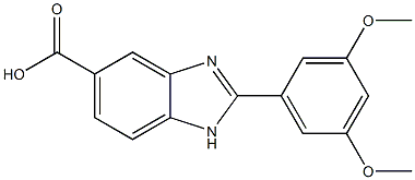 2-(3,5-Dimethoxyphenyl)-1H-benzimidazole-5-carboxylic acid Structure