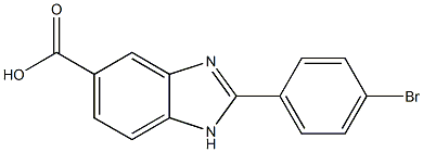 2-(4-Bromo-phenyl)-1H-benzimidazole-5-carboxylic acid Structure