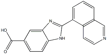 2-Isoquinolin-5-yl-1H-benzimidazole-5-carboxylic acid Structure