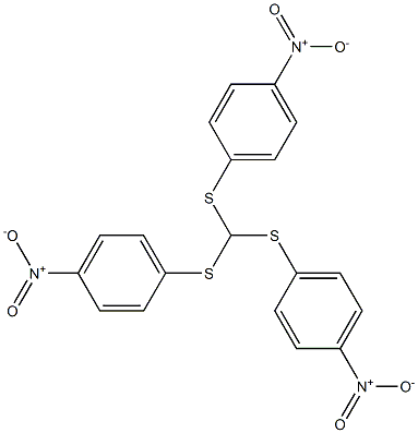 tris(4-nitrophenylthio)methane Structure