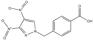 4-(3,4-Dinitro-pyrazol-1-ylmethyl)-benzoic acid Structure