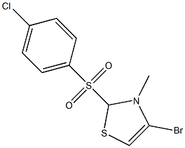 Methyl 4-bromo-2-(4-chlorophenylsulfonyl)thiazole- Structure