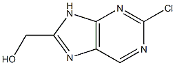 (2-chloro-9H-purin-8-yl)methanol 구조식 이미지