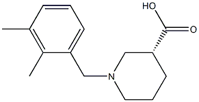 (3R)-1-(2,3-dimethylbenzyl)piperidine-3-carboxylic acid 구조식 이미지