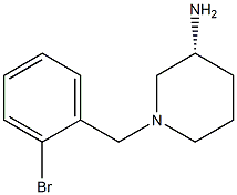 (3R)-1-(2-bromobenzyl)piperidin-3-amine 구조식 이미지
