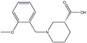 (3R)-1-(2-methoxybenzyl)piperidine-3-carboxylic acid 구조식 이미지