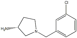 (3R)-1-(3-chlorobenzyl)pyrrolidin-3-amine Structure