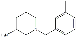 (3R)-1-(3-methylbenzyl)piperidin-3-amine 구조식 이미지