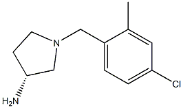 (3R)-1-(4-chloro-2-methylbenzyl)pyrrolidin-3-amine Structure