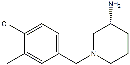 (3R)-1-(4-chloro-3-methylbenzyl)piperidin-3-amine 구조식 이미지