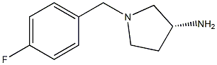 (3R)-1-(4-fluorobenzyl)pyrrolidin-3-amine 구조식 이미지