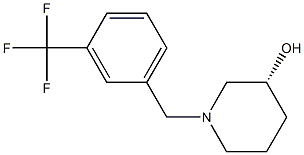 (3R)-1-[3-(trifluoromethyl)benzyl]piperidin-3-ol Structure