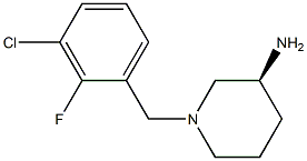 (3S)-1-(3-chloro-2-fluorobenzyl)piperidin-3-amine Structure