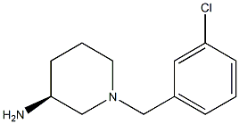 (3S)-1-(3-chlorobenzyl)piperidin-3-amine 구조식 이미지