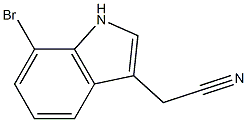 (7-bromo-1H-indol-3-yl)acetonitrile 구조식 이미지