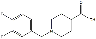 1-(3,4-difluorobenzyl)piperidine-4-carboxylic acid 구조식 이미지