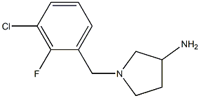 1-(3-chloro-2-fluorobenzyl)pyrrolidin-3-amine Structure